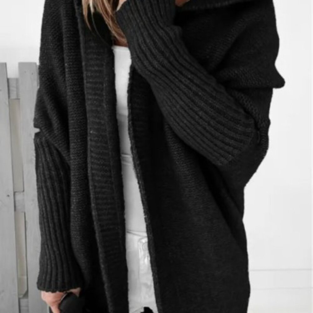 Women's Black Hooded Sweater